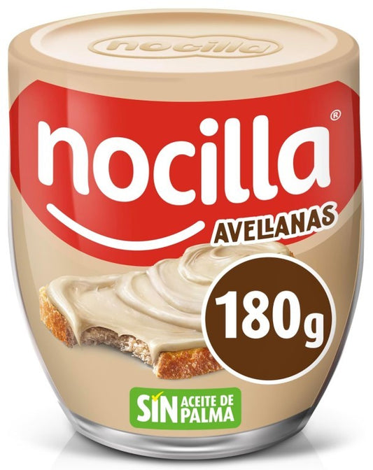 Nocilla Crema de Leche con Avellanas 180G - Sabor y Cremocidad en Cada Cucharada