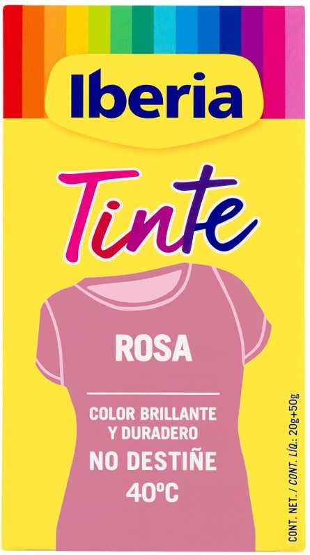 Iberia Tinte para Ropa Rosa 40°C
