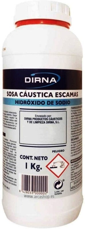 Dirna Sosa Cáustica Escamas 1 Kg - Soluciones Rápidas y Eficaces para Tu Hogar e Industria