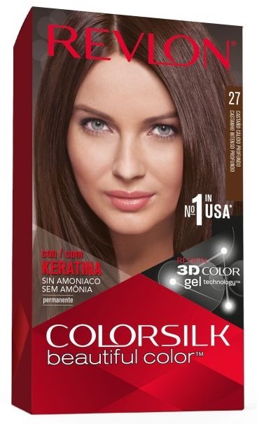Tinte de Pelo Revlon Colorsilk Beautiful Color™ Castaño Medio 27 - Color Intenso y Cuidado Superior