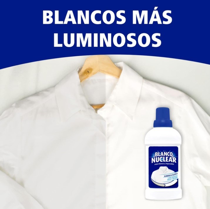 Blanco Nuclear 500 ml - Blanqueador Potente para Eliminar Manchas y Restaurar el Blanco