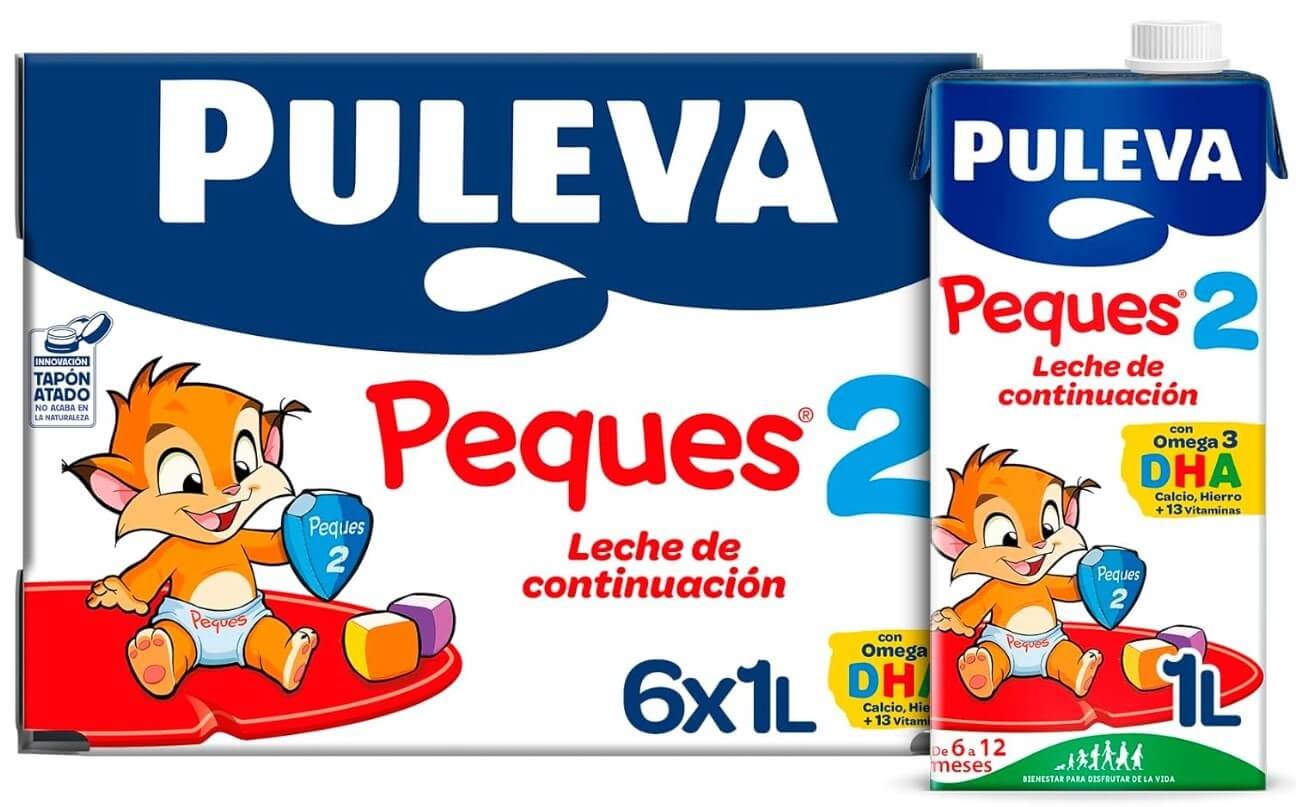Puleva Peques 2 Leche de Continuación 6x1L - La Nutrición que tu Bebé Necesita para Crecer Saludable