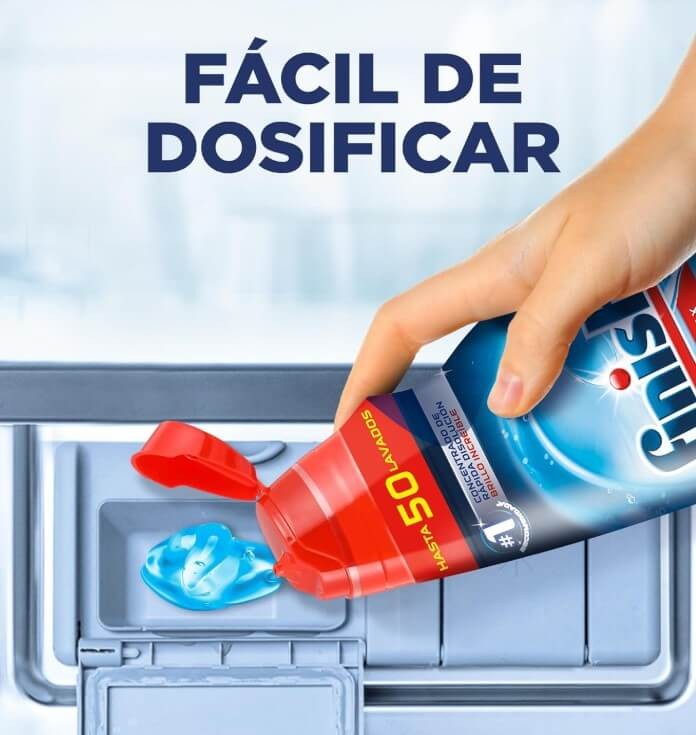 Finish Detergente Power Gel All in 1 Max 1L 50D - Brillo y Protección en Cada Lavado