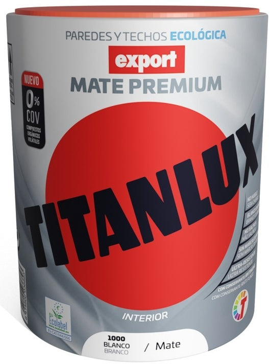 Titanlux Pintura Mate Premium Blanco 750 ml