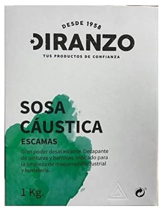 Diranzo Sosa Cáustica Escamas 1 kg - La Solución Profesional para la Limpieza y Decapado Industrial