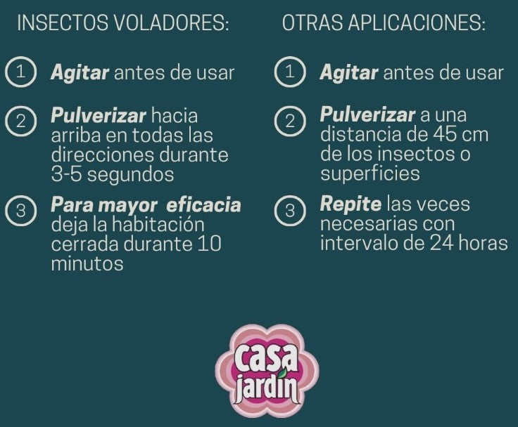 Casa Jardín Rosas Insecticida Aerosol 600 ml – Protección Rápida y Duradera contra Insectos