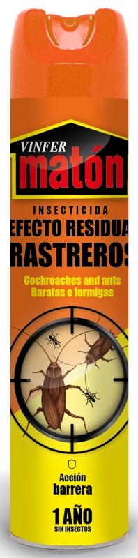Vinfer Matón Insecticida Rastreros 600 ml – Protección Residual contra Cucarachas y Hormigas