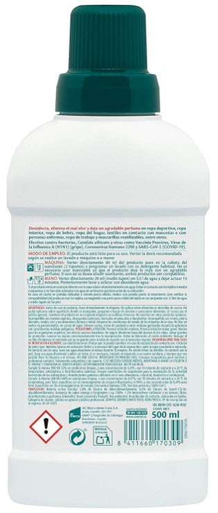 Sanytol Desinfectante Textil 500 ml - Higiene y Desinfección para tu Ropa