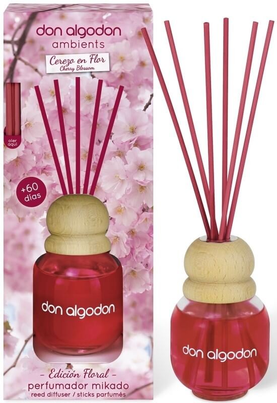 Don Algodon Ambientador Mikado Cereza en Flor 60Ml