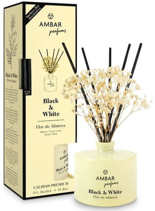 Ambar Ambientador Perfums Black & White Flor de Mimosa 40Ml