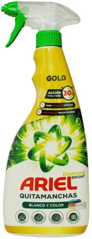 Ariel Diamond Bright Quitamanchas Blanco y Color 750 ml