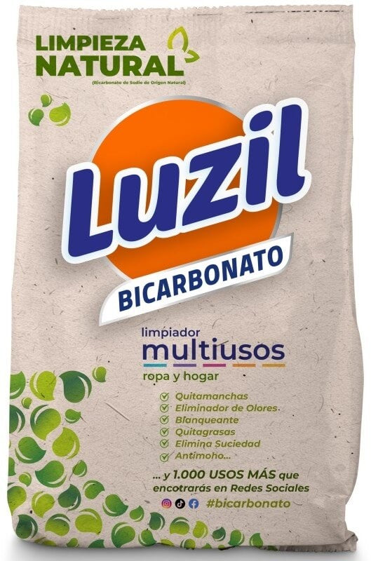 Luzil Bicarbonato Limpiador Multiusos 1 Kg – Potencia Natural para la Limpieza del Hogar