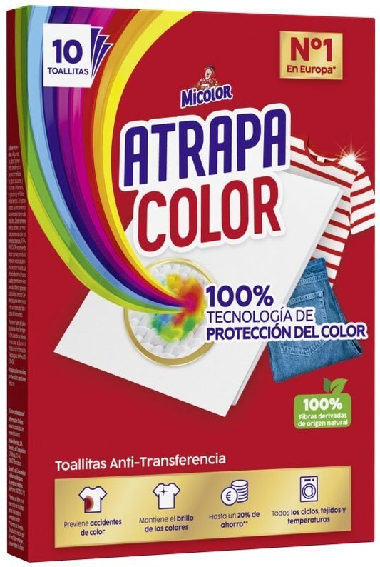 Micolor Atrapa Color Toallitas Anti-Transferencia 10U