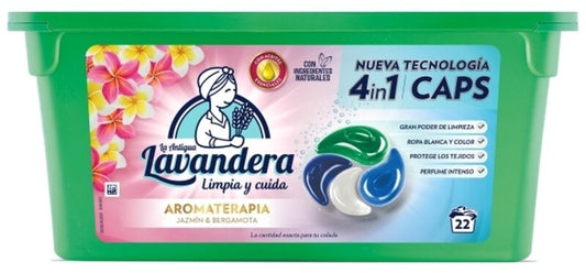 La Antigua Lavandera 4 en 1 Aromaterapia Jazmín y Bergamota 22U