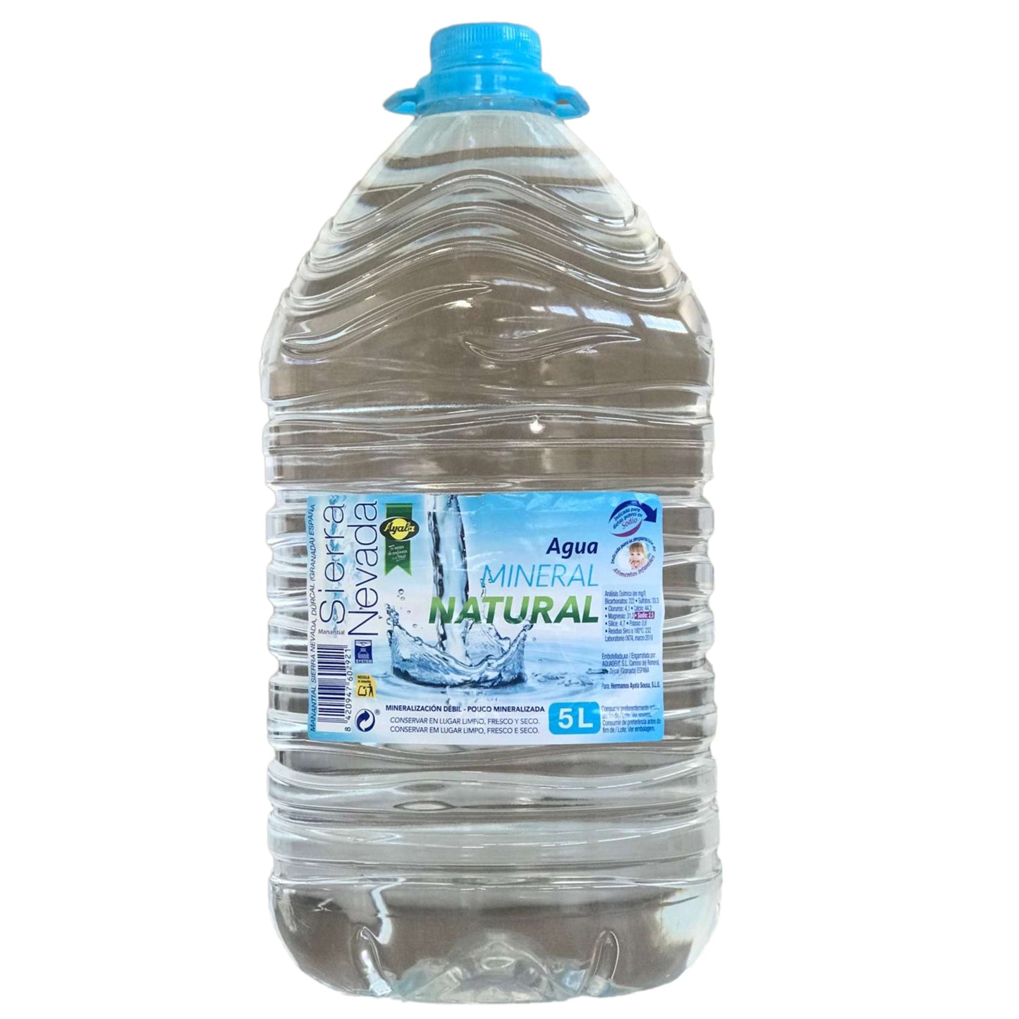 Ayala Agua Mineral Natural 5L – Hidratación Pura y Equilibrada para el Día a Día
