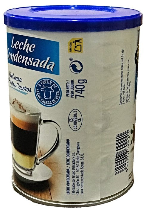 Ayala Leche Condensada 740 g – Dulzura y Cremosidad para tus Postres Caseros