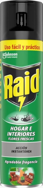 Raid Hogar e Interiores Flores Frescas Insecticida Moscas y Mosquitos 400 ml