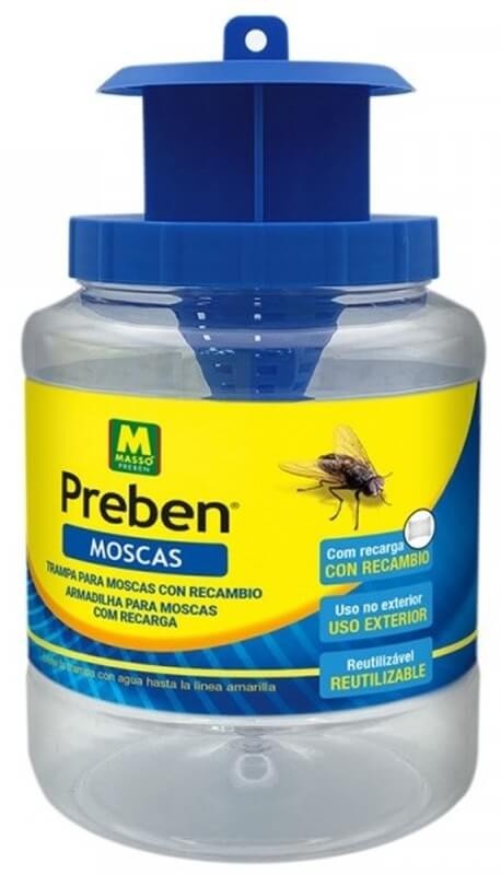 Preben Trampa para Moscas Reutilizable con Recambio
