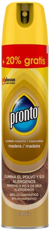 Pronto Limpiamue Madera Classic 250 + 20% - Elimina el Polvo y Sus Alérgenos