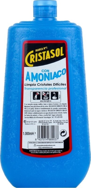 Cristasol Limpia Cristales con Amoniaco 1L