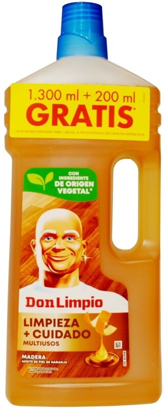 Don Limpio Limpieza + Cuidado Multiusos Madera 1300Ml + 200Ml