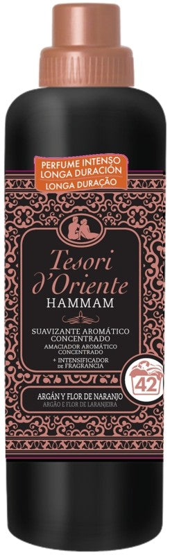 Tesori d'Oriente Suavizante Concentrado Hammam 760 ml 42D – Aromaterapia para Tu Ropa con un Toque de Lujo Oriental