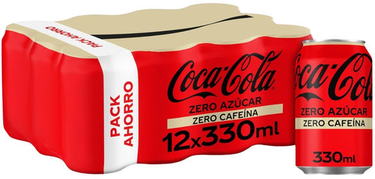 Coca-Cola Zero Azúcar Zero Cafeína Pack 12 x 330 ml