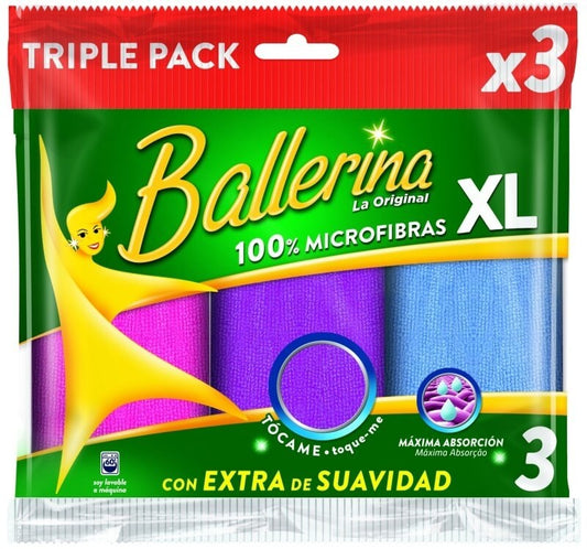 Ballerina Bayeta Microfibra XL Trio Con Extra de Suavidad
