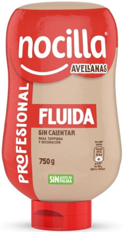 Nocilla Avellanas Profesional Fluida Sin Calentar 750G - Sabor Irresistible y Práctico Formato