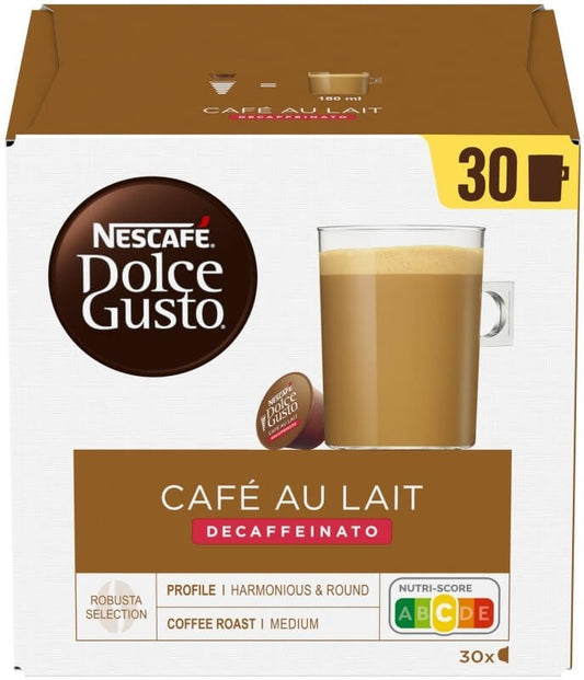 Nescafe Dolce Gusto Café con Leche Descafeinato 30 Cápsulas