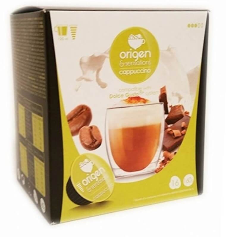 Origen Cafe Capuccino 16 Cápsulas