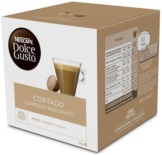 Nescafe Dolce Gusto Espresso Macchiato Cortado 16 Capsulas