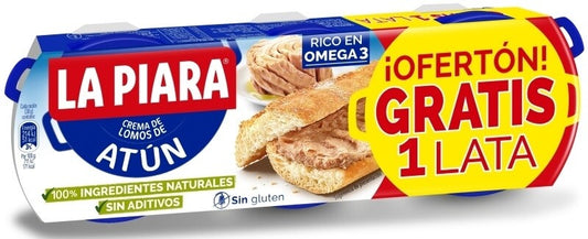 La Piara Paté Atun Pack 2 + 1 x 75G Rico en Omega 3