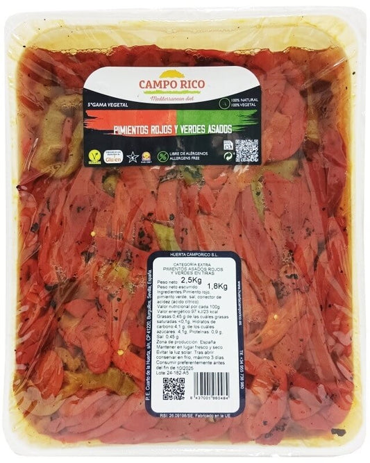 Campo Rico Pimentos Rojos y Verdes Asados 2,5K