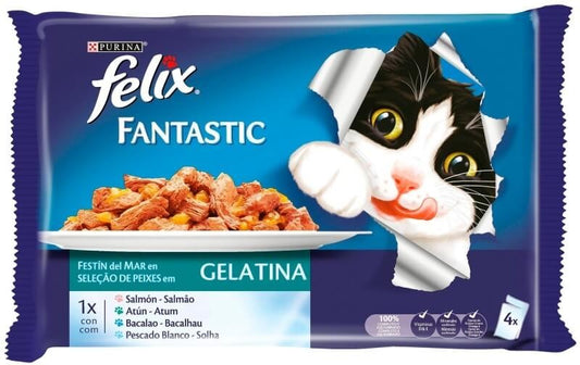 Purina Felix Fantastic Festín del Mar 4x85g