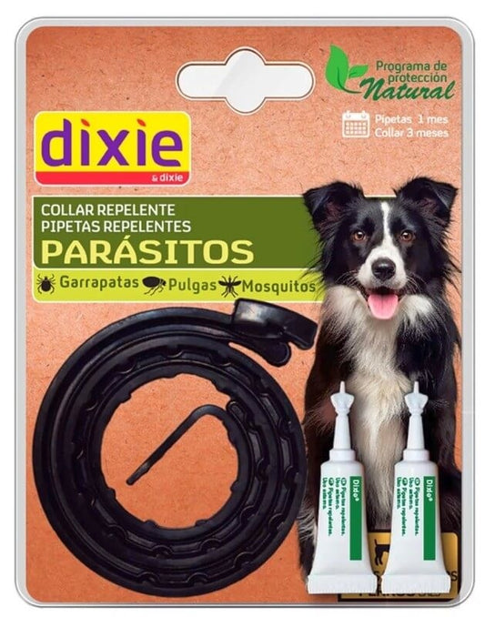 Dixie Collar Repelente Parásitos + 2 Pipetas