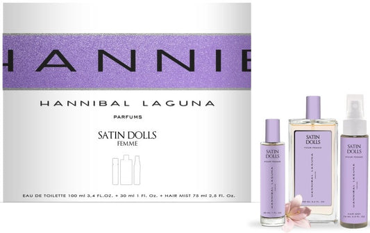 Hannibal Laguna Estuche Satin Dolls Colonia 100Ml + Mini 30 Ml + Hair Mist 75 Ml