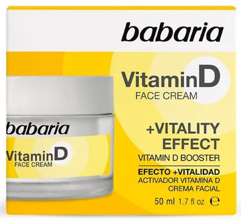 Babaria Crema Facial Vitamina D Face Cream y Vitality Effect 50 Ml
