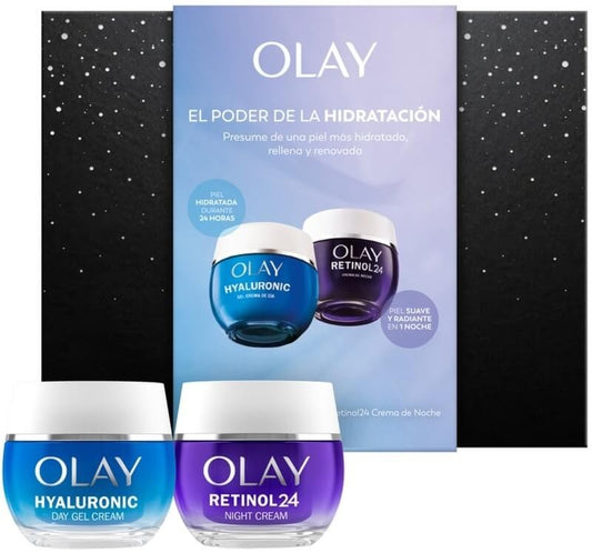 Olay Estuche Noche Crema Hyaluronic 50 Ml + Crema Retinol 24 50 Ml