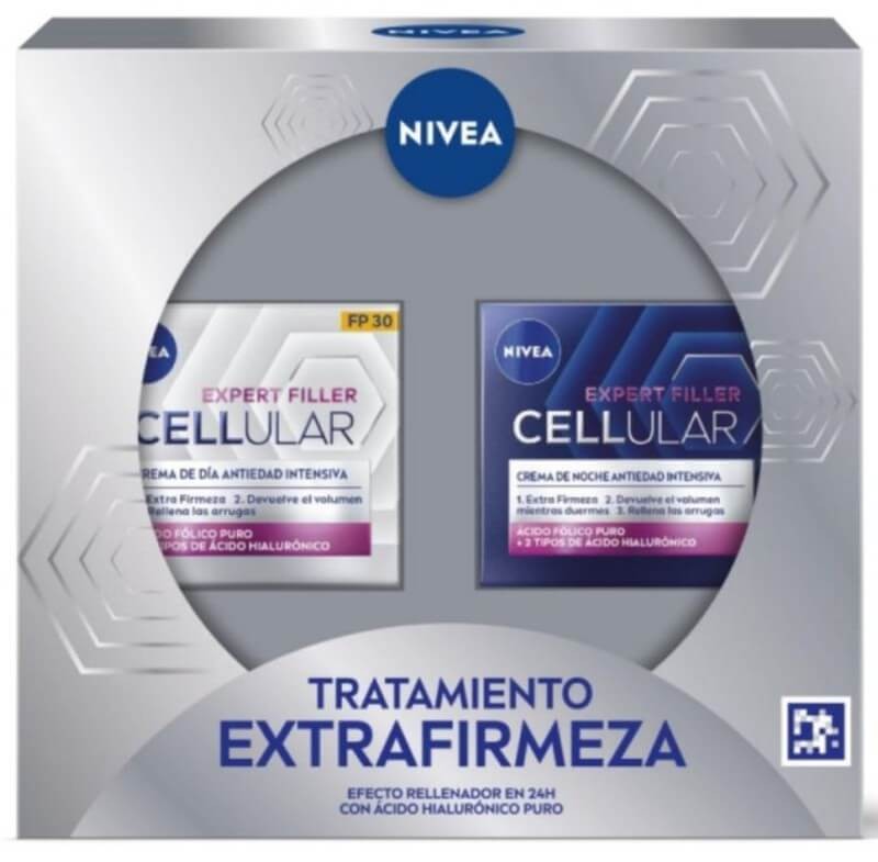 Nivea Estuche Ácido Hialurónico Puro Cellular Expert Filler Antiedad Tratamiento Extrafirmeza