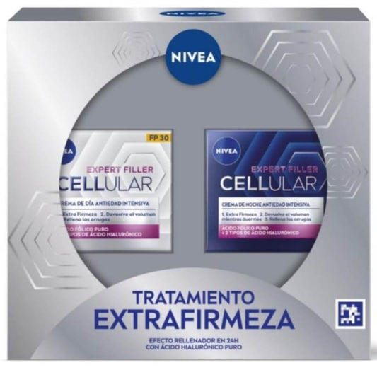 Nivea Estuche Ácido Hialurónico Puro Cellular Expert Filler Antiedad Tratamiento Extrafirmeza