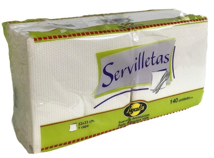 Ayala Servilletas Blancas Caja Pack 23x140U – Total 3220U