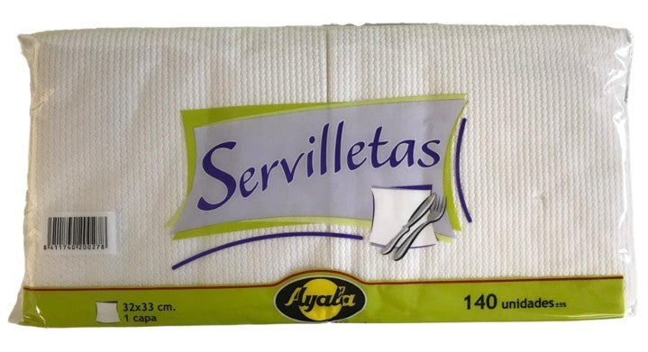 Ayala Servilletas Blancas Caja Pack 23x140U – Total 3220U
