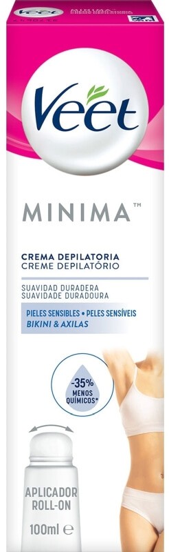 Veet Crema Depilatoria Pieles Sensibles Bikini y Axilas Band Copr Pura 16U