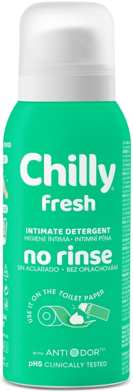 Chilly Fresh Higiene Íntima sin Aclarado 100 ml – Sensación Refrescante y Protección Instantánea en Cualquier Momento