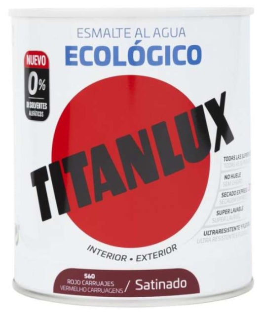 Titanlux Ecológico Rojo Carruajes Satinado 560 250 Ml