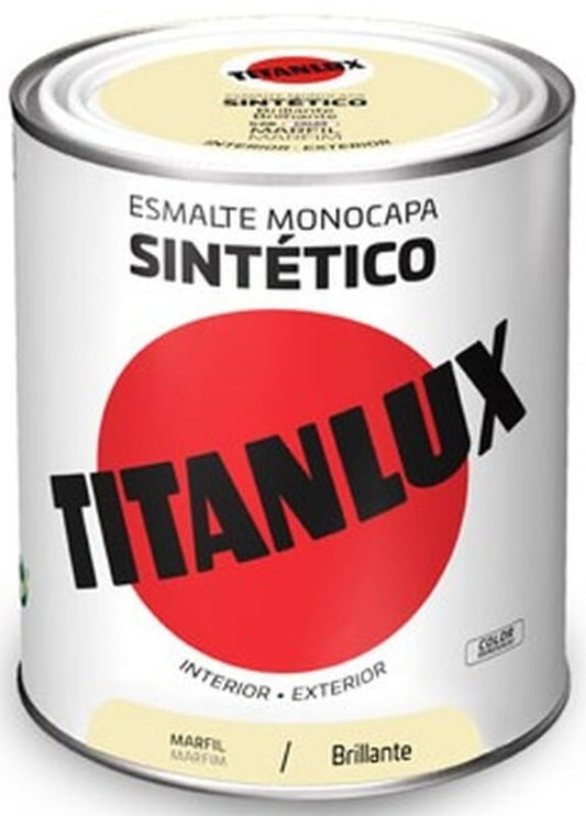 Titanlux Marfil Brillante 528 Interior y Exterior 750 Ml