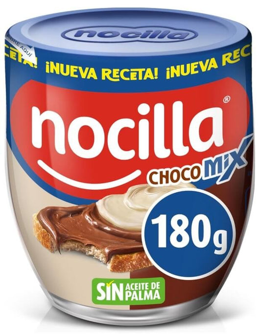 Nocilla Crema de Cacao ChocoMix 180 g – Dos Sabores, el Doble de Placer