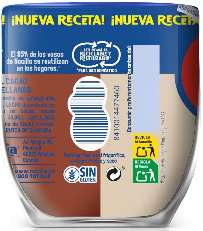 Nocilla Crema de Cacao ChocoMix 180 g – Dos Sabores, el Doble de Placer