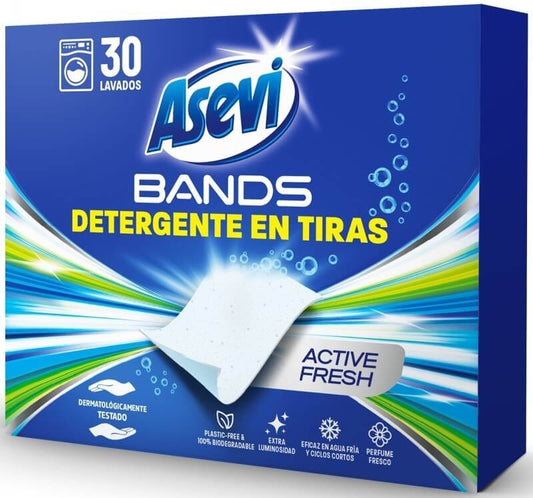 Asevi Detergente en Tiras Active Fresh 30D